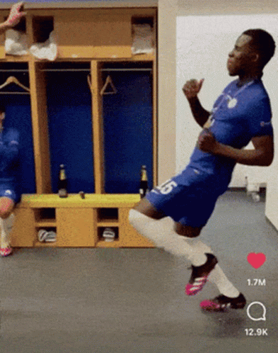 A Soccer Player With The Number 5 On His Shorts GIF