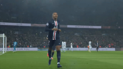 A Soccer Player With The Number 7 On His Jersey Celebrates A Goal GIF