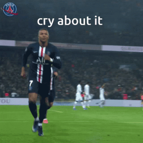 A Soccer Player With The Number 7 On His Jersey Is Running On A Field GIF