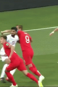 A Soccer Player With The Number 9 On The Back Of His Shirt GIF
