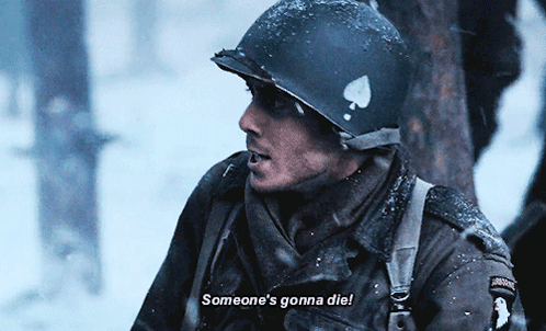 A Soldier Says Someone 'S Gonna Die In The Snow GIF