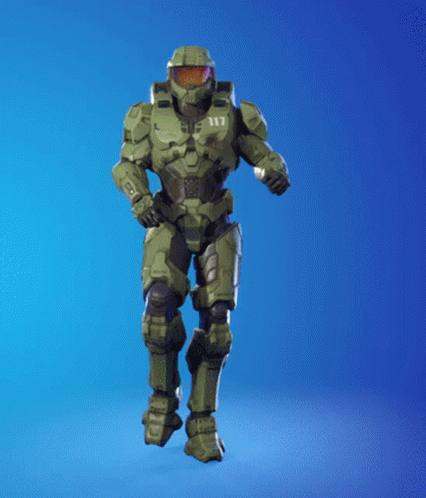 A Soldier With The Number 117 On His Helmet Is Dancing GIF