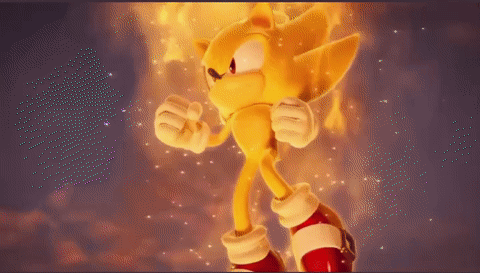 A Sonic The Hedgehog Is Surrounded By Flames GIF