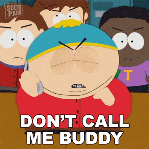 A South Park Cartoon Character Talking On A Cell Phone GIF