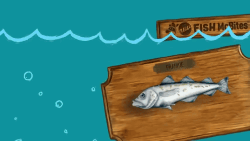a speech bubble says more fish fun to love at mcdonalds