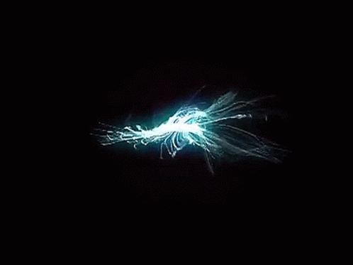 A Sphere With A Light Coming Out Of It Against A Black Background GIF