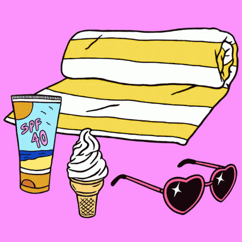 A Stack Of Notebooks Pencils And Glasses With The Words Back To School Written On The Bottom GIF