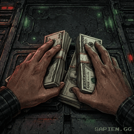 A Stack Of One Hundred Dollar Bills In A Person 'S Hands GIF