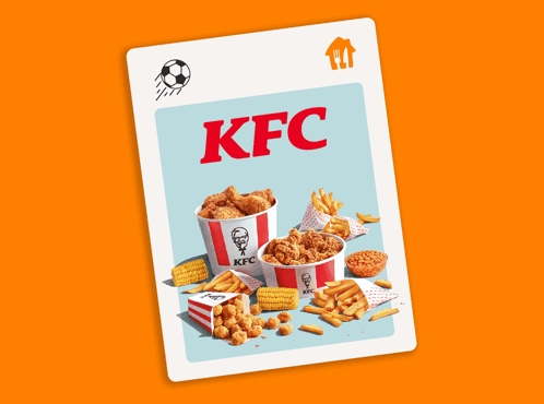 A Stack Of Pizza Hut Cards With Pizzas And French Fries On Them GIF