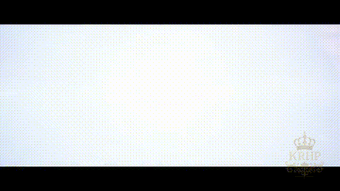 A Stage With A Lot Of Lights On It And A Purple Light Coming Out Of It GIF