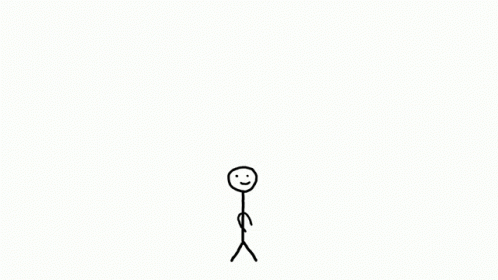 a stick figure with a smiley face is holding a light bulb .