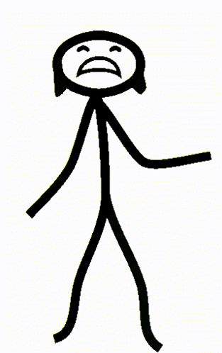 A Stick Figure With Tears Coming Out Of Its Eyes GIF