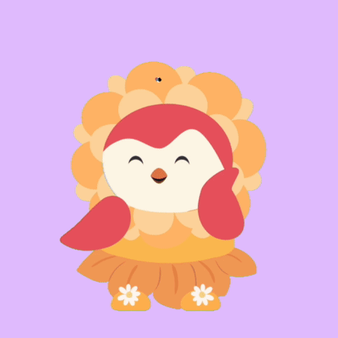 A Sticker With A Bird And The Words Slaaaayy GIF
