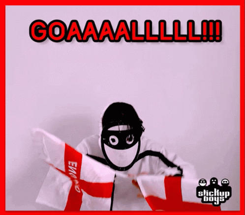 A Stickup Boys Advertisement Shows A Person Holding A Flag GIF