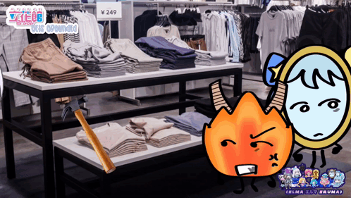 A Store Display With A Sign That Says 249 GIF