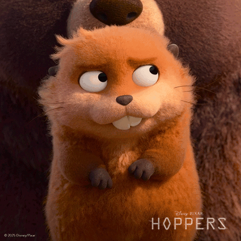 a stuffed animal from the movie hoppers by disney