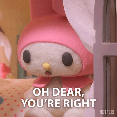 A Stuffed Animal Says Oh Dear You 'Re Right On Netflix GIF
