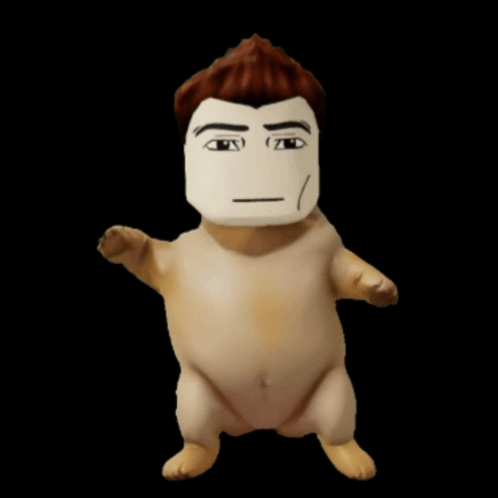 A Stuffed Animal With A Face On It GIF
