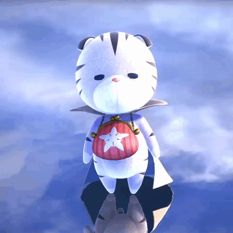 A Stuffed Animal With A Red Star On It GIF