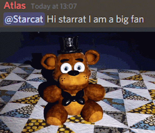 Teddy Bear With Top Hat Saying Atlas Today GIF