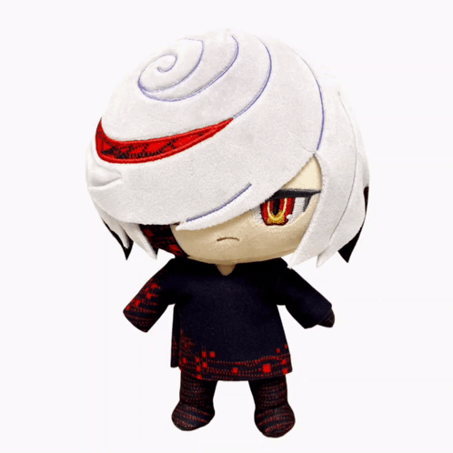 A Stuffed Toy With A Red Eye And A White Hat GIF