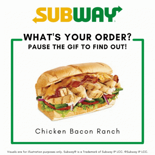 A Subway Ad With A Roast Beef Sandwich GIF