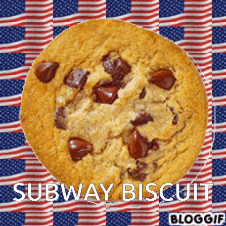 A Subway Biscuit With Chocolate Chips On It GIF
