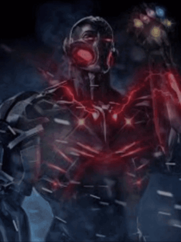 A Superhero With A Lightning Bolt Coming Out Of His Arm GIF