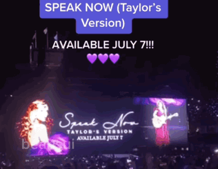 A Taylor 'S Version Of Speak Now Will Be Available July 7 GIF