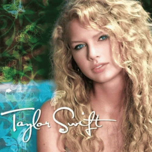 a taylor swift album cover with a woman with long blonde hair