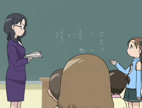 A Teacher Stands In Front Of A Blackboard With The Words " This Is An American Joke " On The Bottom GIF