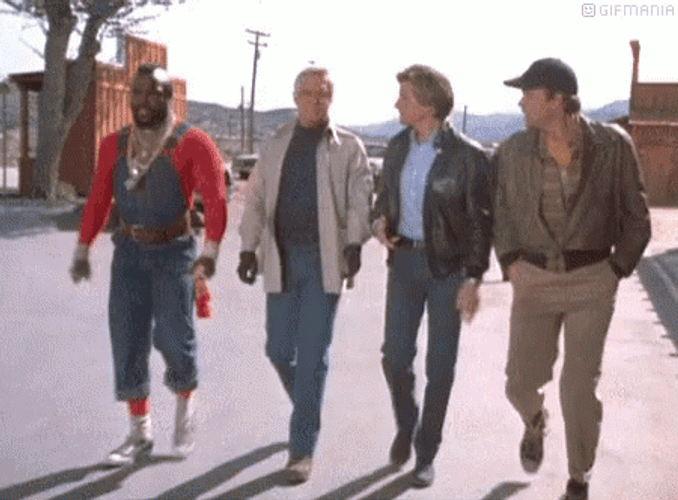 A Team Group Walking GIF