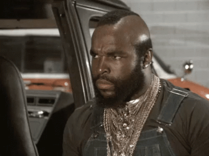 A Team Mr. T Staring  GIF