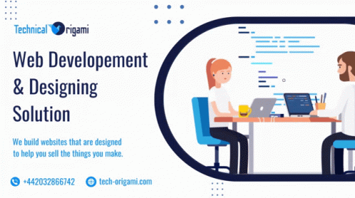 A Technical Origami Web Development And Designing Solution Ad GIF