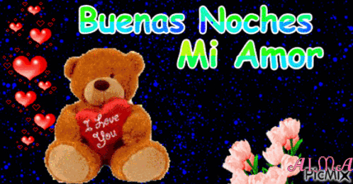 A Teddy Bear With A Red Heart That Says I Love You GIF