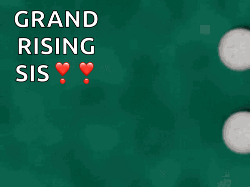 A Teddy Bear With A Speech Bubble That Says Grand Rising Sis GIF