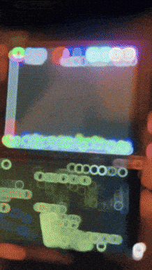 A Tetris Game Is Being Played On A Cellphone GIF