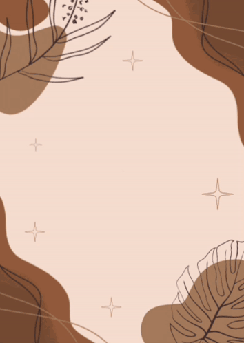 A Thank You Card With Stars And Leaves GIF