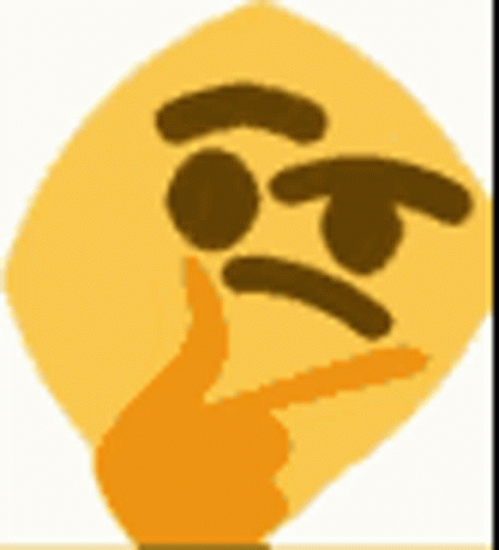 Thinking Emoji Hand On Chin And Mouth GIF