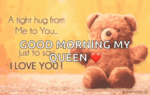 A Tight Hug From Me To You Good Morning My Queen I Love You ! GIF