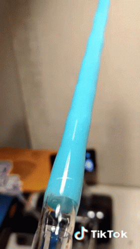A Tiktok Video Of A Blue Toothbrush GIF