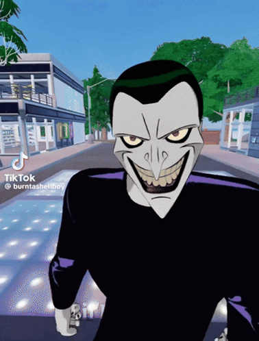 A Tiktok Video Of A Cartoon Character With A Big Smile GIF