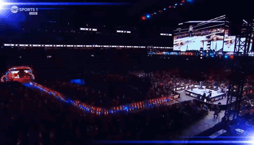 A Tnt Sports 1 Broadcast Of A Wrestling Match GIF