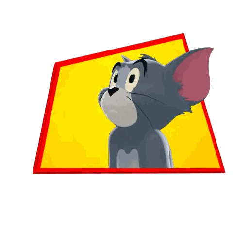 a tom and jerry logo that says yikes in red