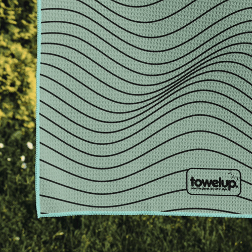 A Towel That Has The Word Towelup On The Bottom Of It GIF