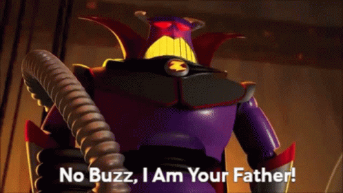A Toy Story Robot Says No Buzz , I Am Your Father . GIF