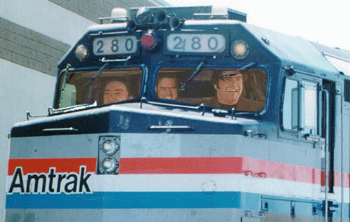 A Train With The Number 280 On The Front GIF