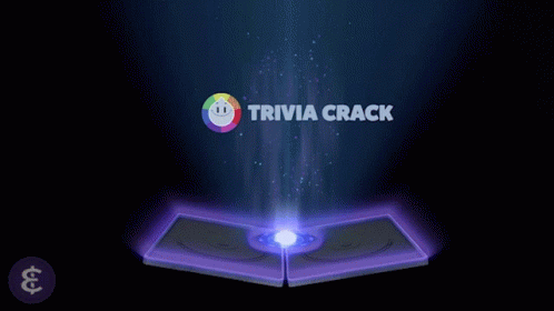 A Trivia Crack Advertisement With A Glowing Object GIF