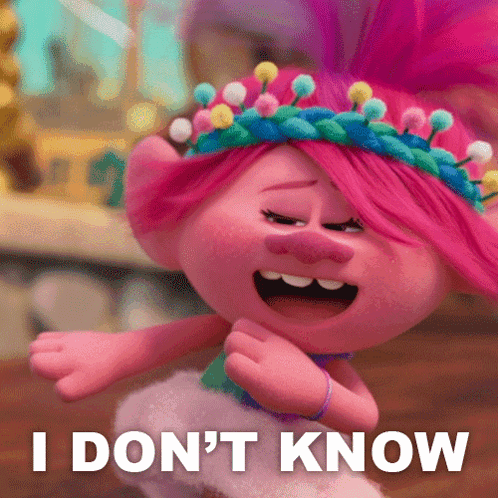 A Troll From The Movie Trolls Says I Don T Know GIF