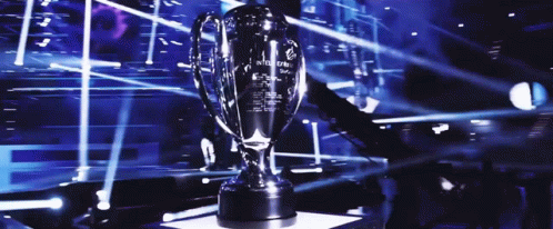 A Trophy That Says ' Athens ' On It GIF
